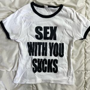 Hand printed baby ringer tee